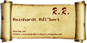 Reinhardt Róbert névjegykártya