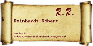Reinhardt Róbert névjegykártya