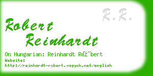 robert reinhardt business card